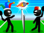 Stickman Ações esportivas Badminton